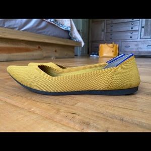 ROTHY’S Marigold Pointed Toe Flats Size 7